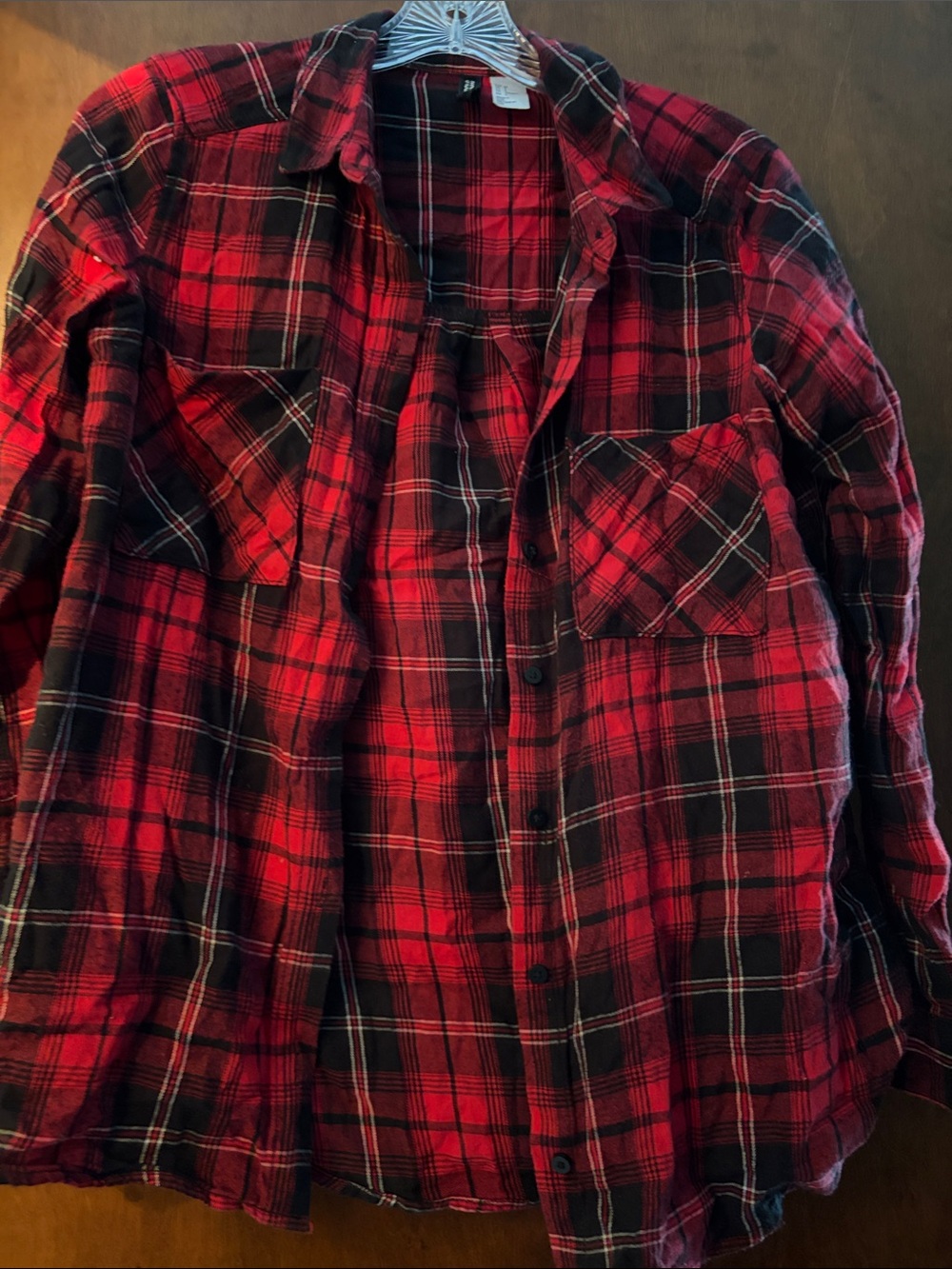 Divided by H&M red and black flannel